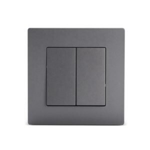 Stylish 2 Gang Wall Light Switch